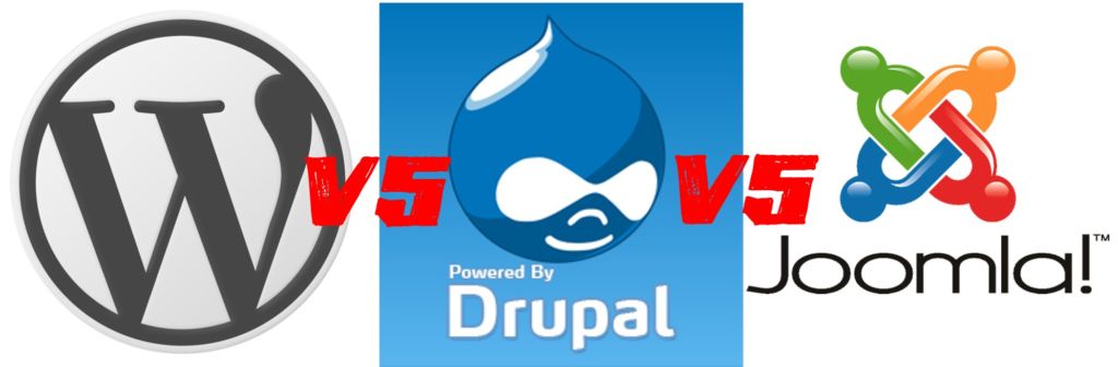 Difference between WordPress, Joomla and Drupal